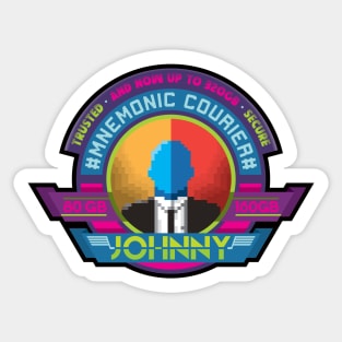 Johnny Mnemonic Courier Sticker